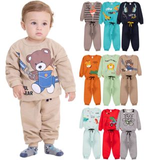 Kit Sortido 12 ou 4 Peças Moletom Roupa De Bebê Menino Infantil Inverno Conjunto Casaco Bebê Agasalho Flanelado de Bebê em Oferta na Shopee