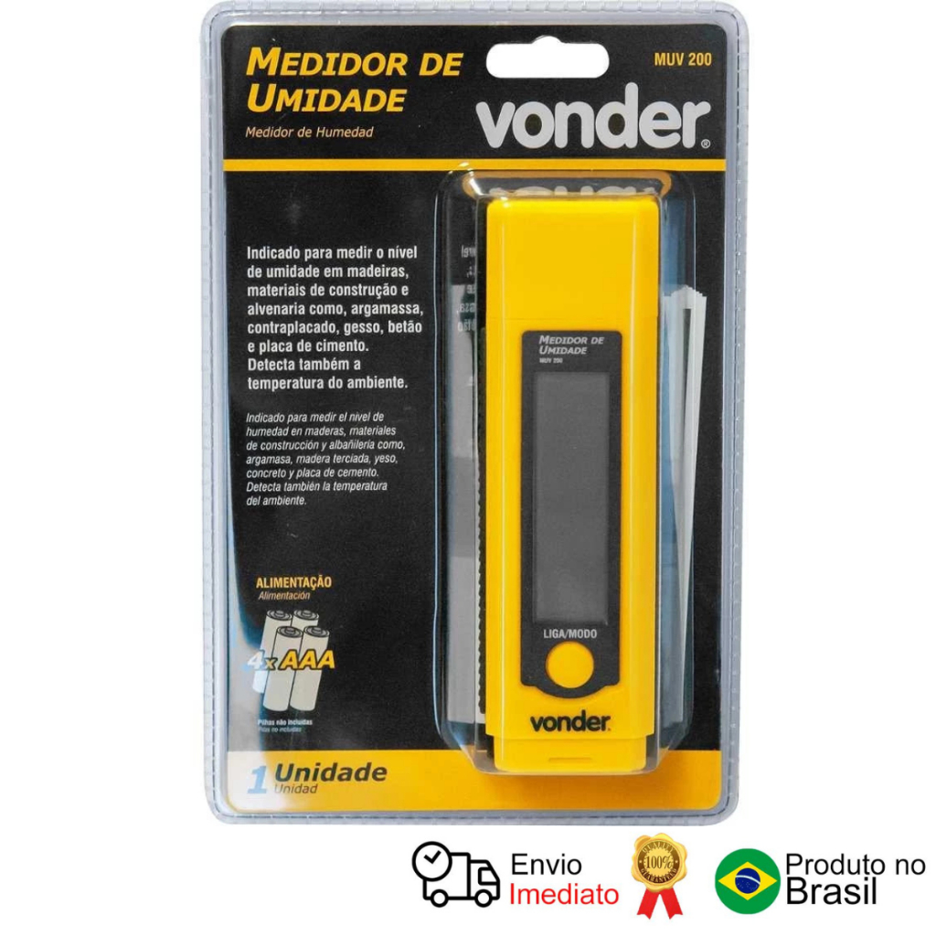 Medidor De Umidade Muv 200 Vonder em Oferta na Shopee