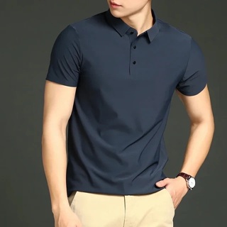 Camisa Polo Masculina em Tecido Gelado Elastico em Oferta na Shopee