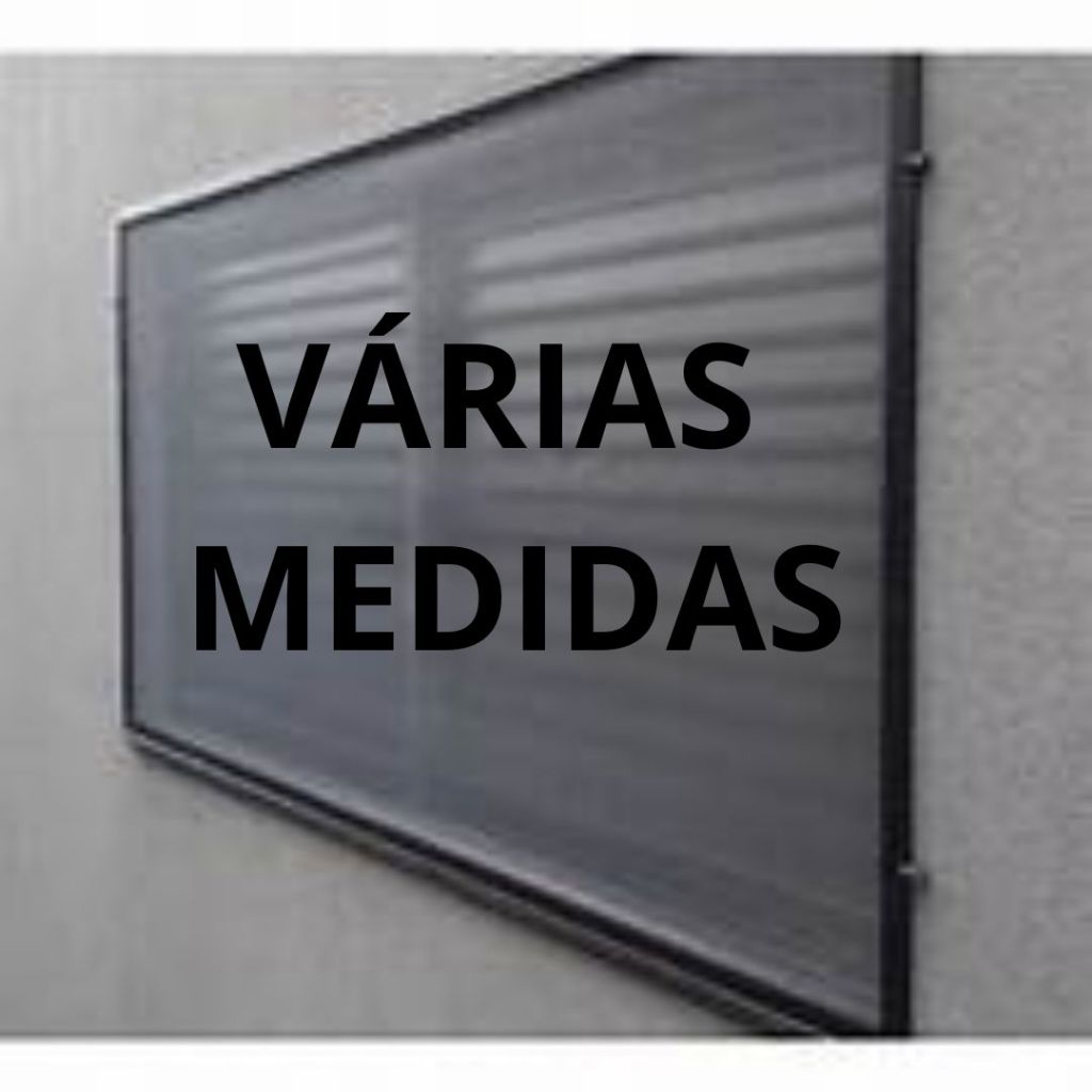 Kit tela mosquiteira mosquiteiro removivel (várias medidas) perfil aluminio preto em Oferta na Shopee