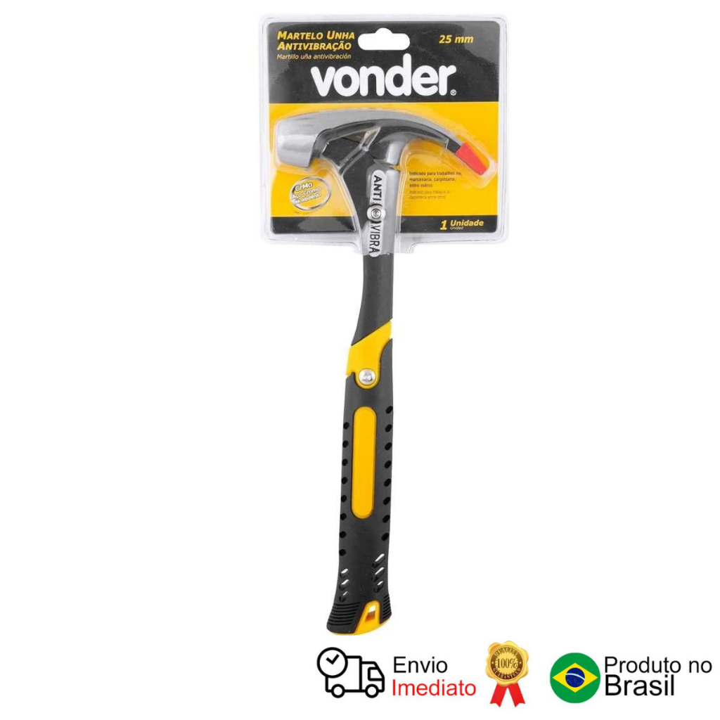 Martelo Unha 25 Mm Antivibração Vonder em Oferta na Shopee
