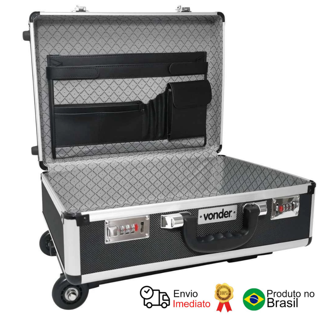 Maleta Ferramentas 455x330x155 Preta Mfv 180 Vonder