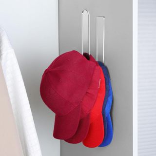 organizador de bonés Parede porta Armario transparente para bonés suporte adesivo para chapéus para parede em Oferta na Shopee
