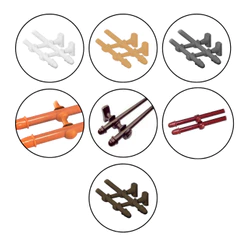 Kit Varão Duplo 19/19mm 1,50 Várias Cores Completo