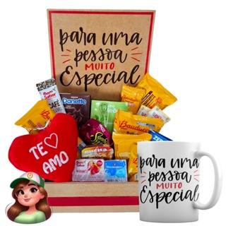 Cesta de Café da Manhã | Escolha sua Caneca | Presente de Aniversário em Oferta na Shopee
