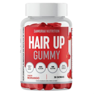 Hair Up Gummy  30 gomas - Samurai Nutrition Cabelo Pele Unha Com Biotina em Oferta na Shopee