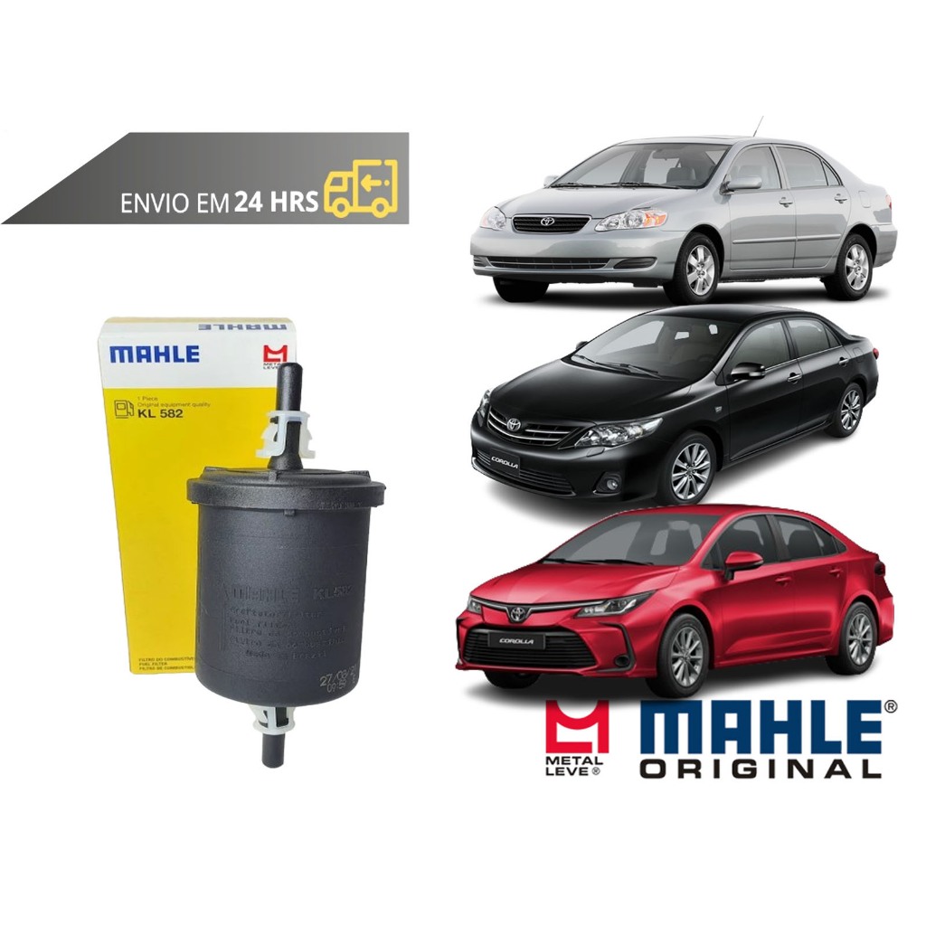 Filtro de Combustivel Corolla todos de 2007 a 2024 Original Mahle Metal Leve em Oferta na Shopee