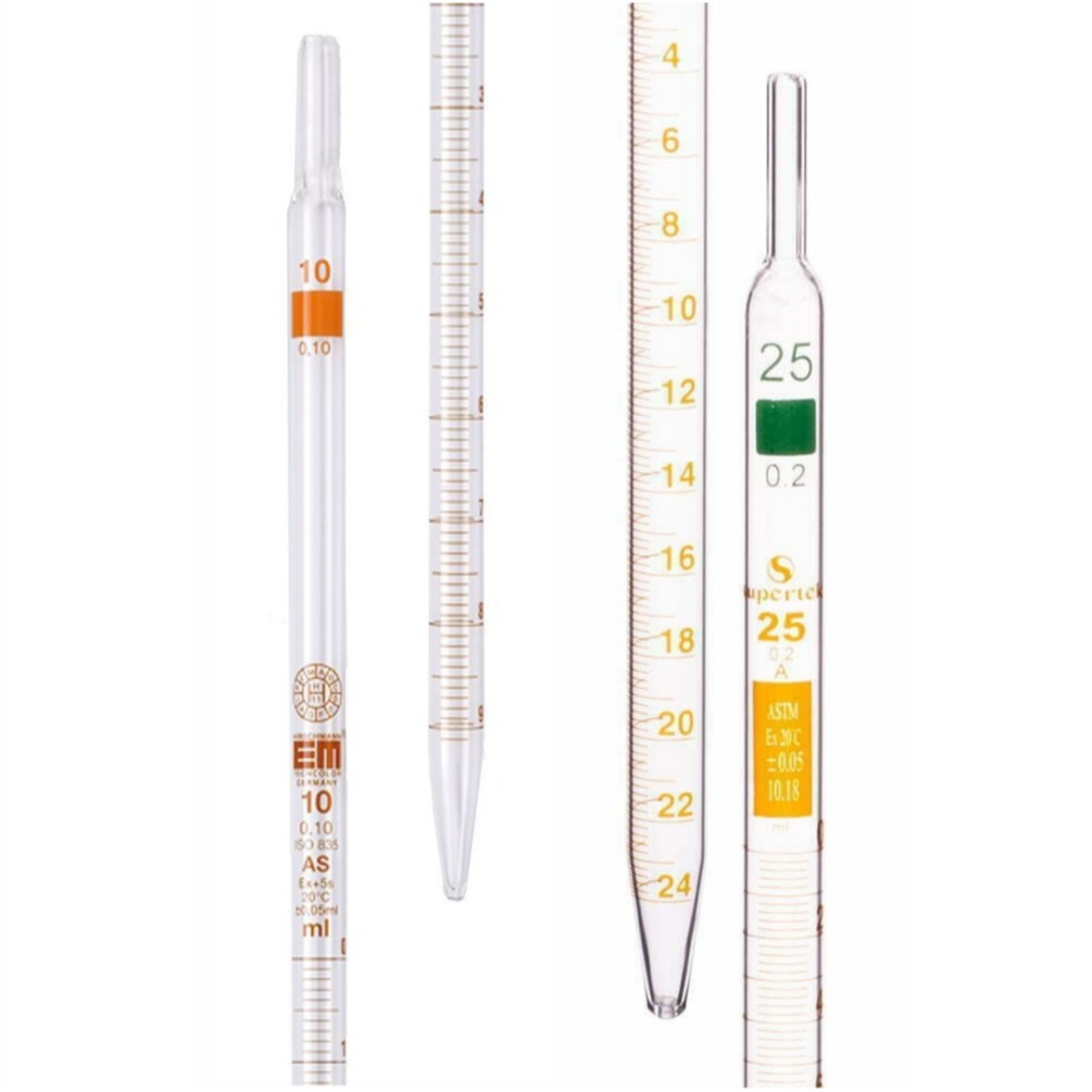 Pipeta em vidro Graduada Sorológica - VARIOS TAMANHOS