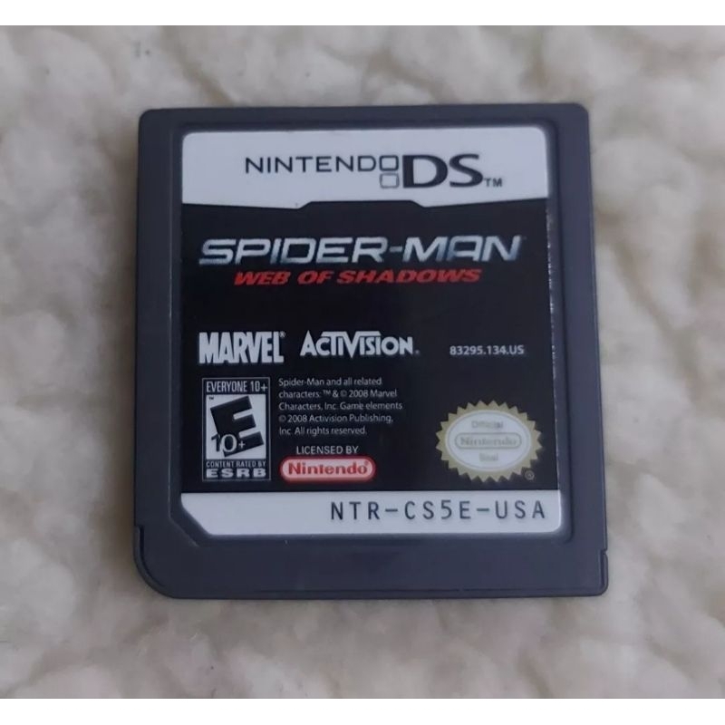 Cartucho Original Spider-Man Spiderman Web of Shadows Nintendo DS