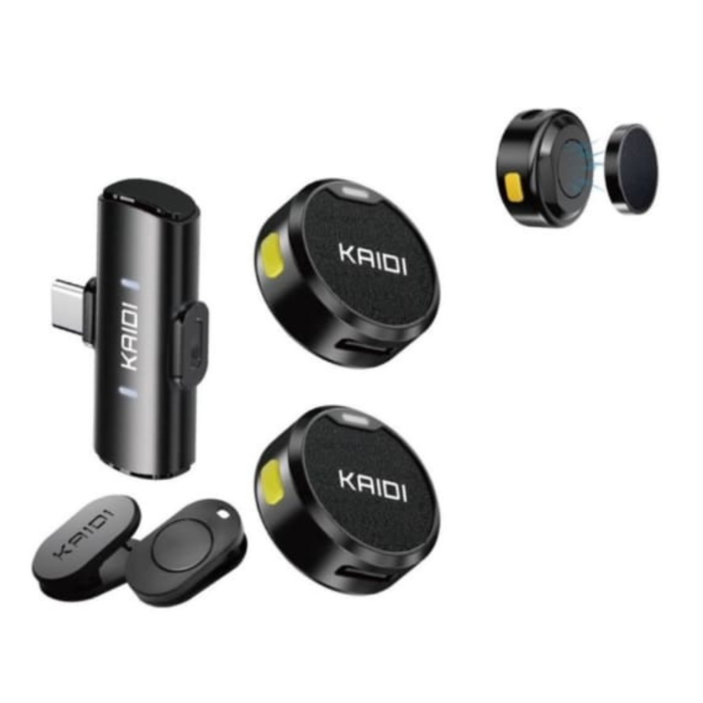 Mini Microfone De Lapela Sem Fio Profissional Magnético Com Cancelamento De Ruído Para iPhone Android Type C Phone