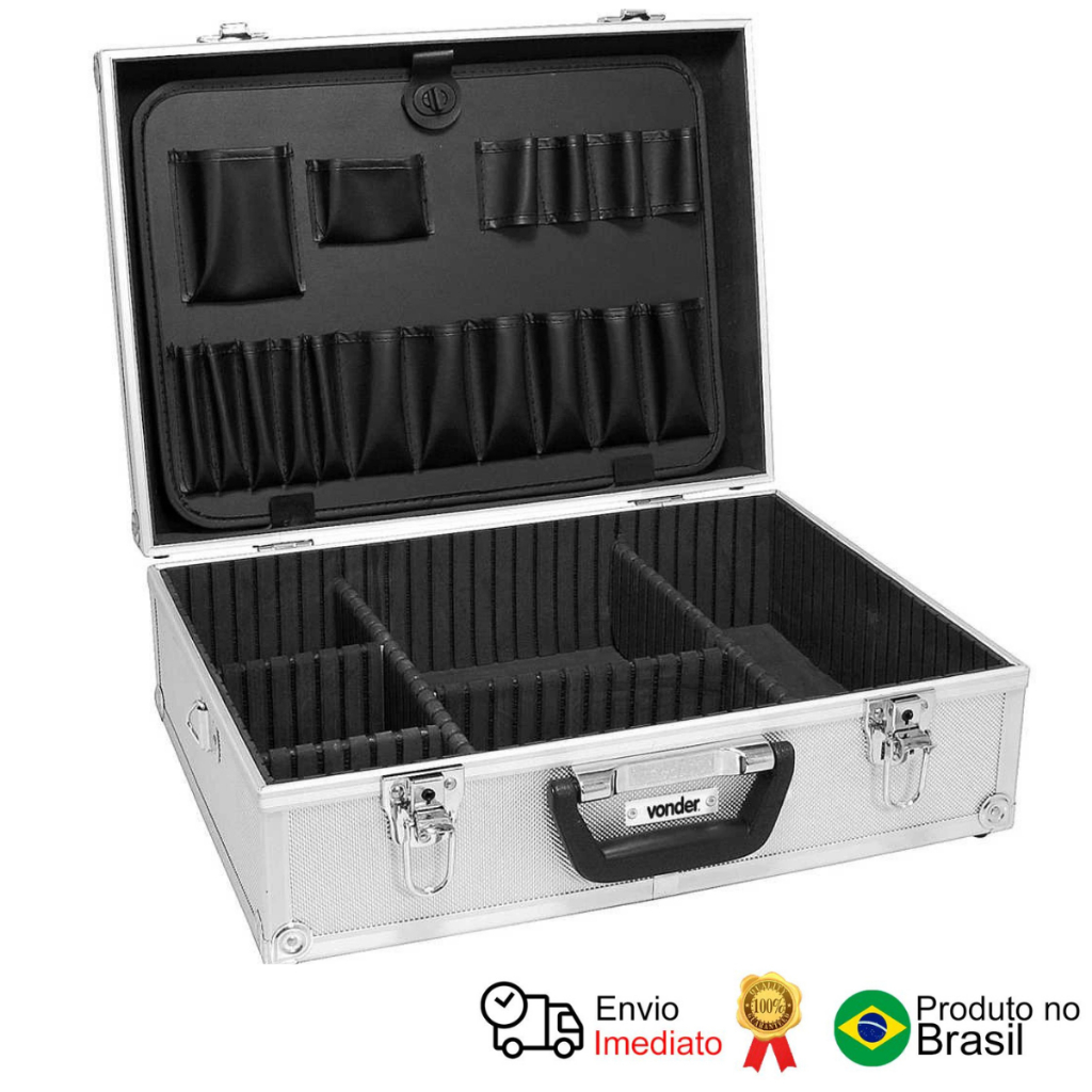 Maleta Ferramentas 455x330x152 Prata Mfv 455 Vonder em Oferta na Shopee