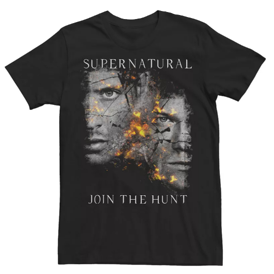 Camiseta Sam e Dean Supernatural Adulto/Infantil Lançamento Unissex Em Algodao