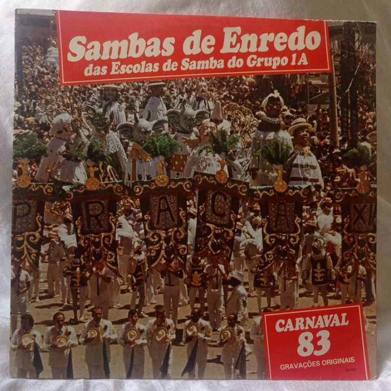 LP vinil sambas de enredo grupo 1A carnaval 83 Rio