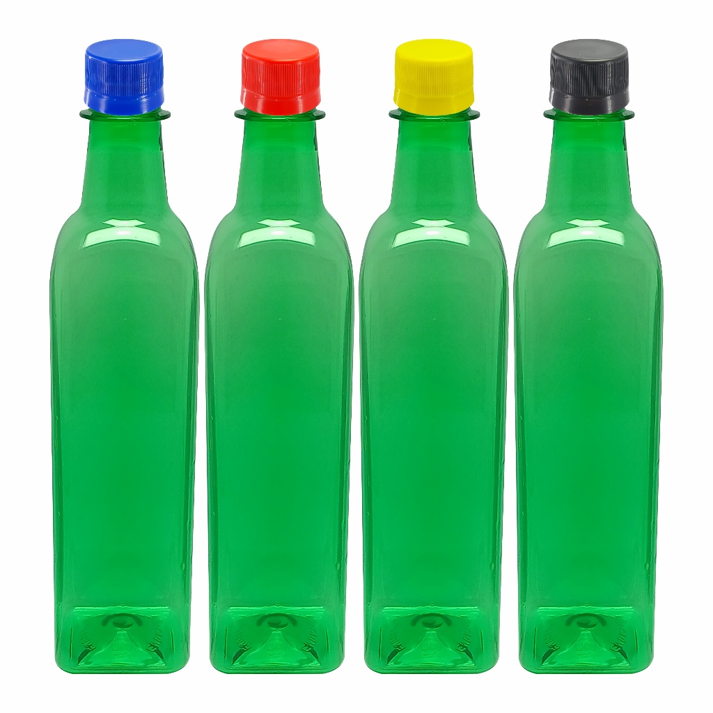 49 Frasco Plástico Verde Pet 500ml Azeite Tampa S Batoque