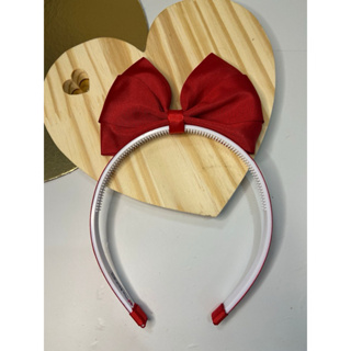 Tiara Branca de Neve Infantil com Laço Vermelho – Fantasia Princesa | Tiara Confortável em Oferta na Shopee