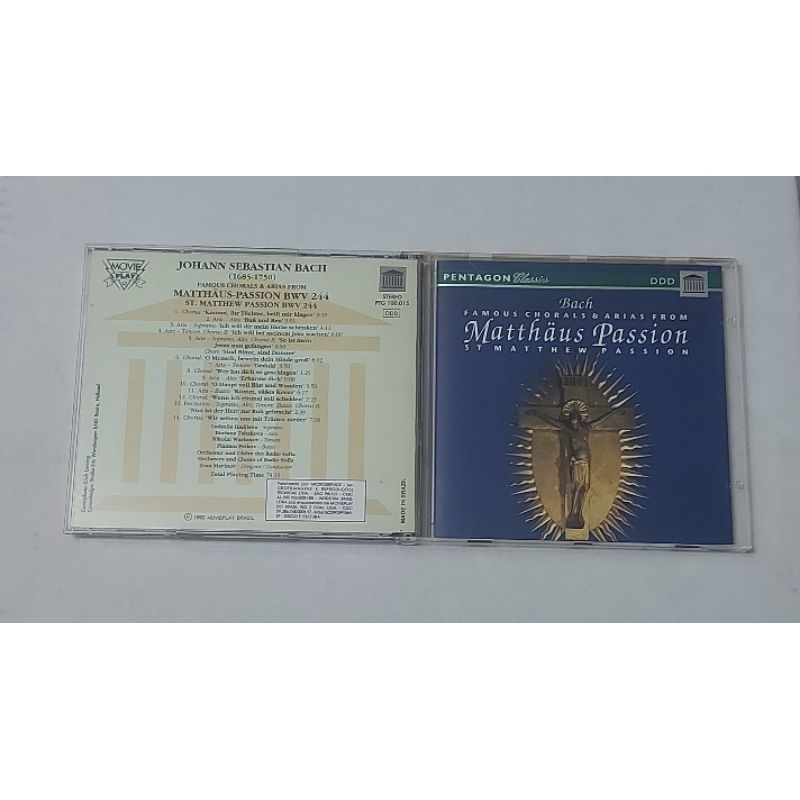 Cd Bach Famous Chorals & Arias from Matthäus Passion St Matthew Passion