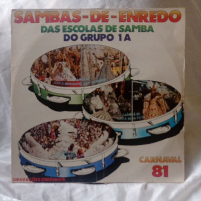 LP vinil sambas-enredo escolas grupo 1A carnaval 81 Rio