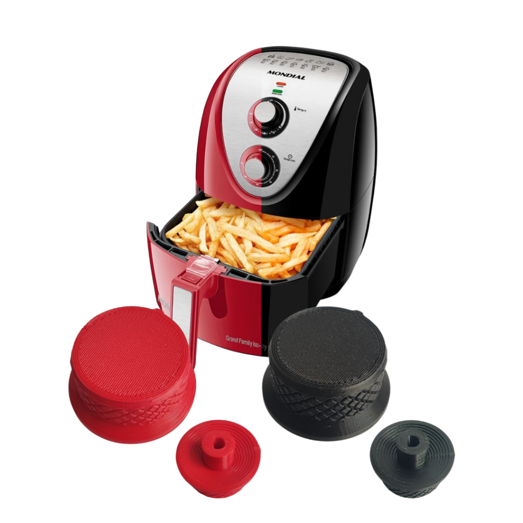 Botão Timer Tempo Temperatura Compatível Ichef Polishop Allspace ou Mondial AFN Preta Azul Vermelho