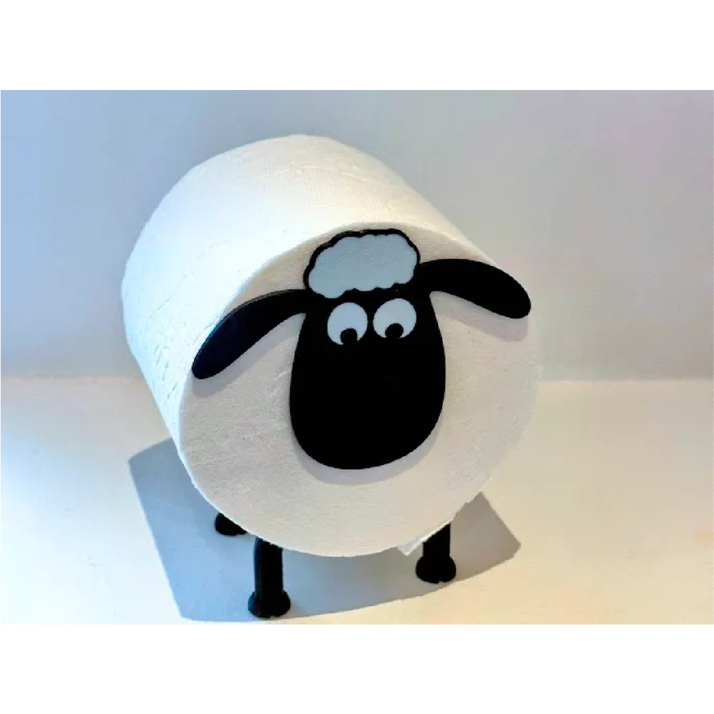 Decoração para banheiro - Suporte de papel higiênico Shaun Carneiro