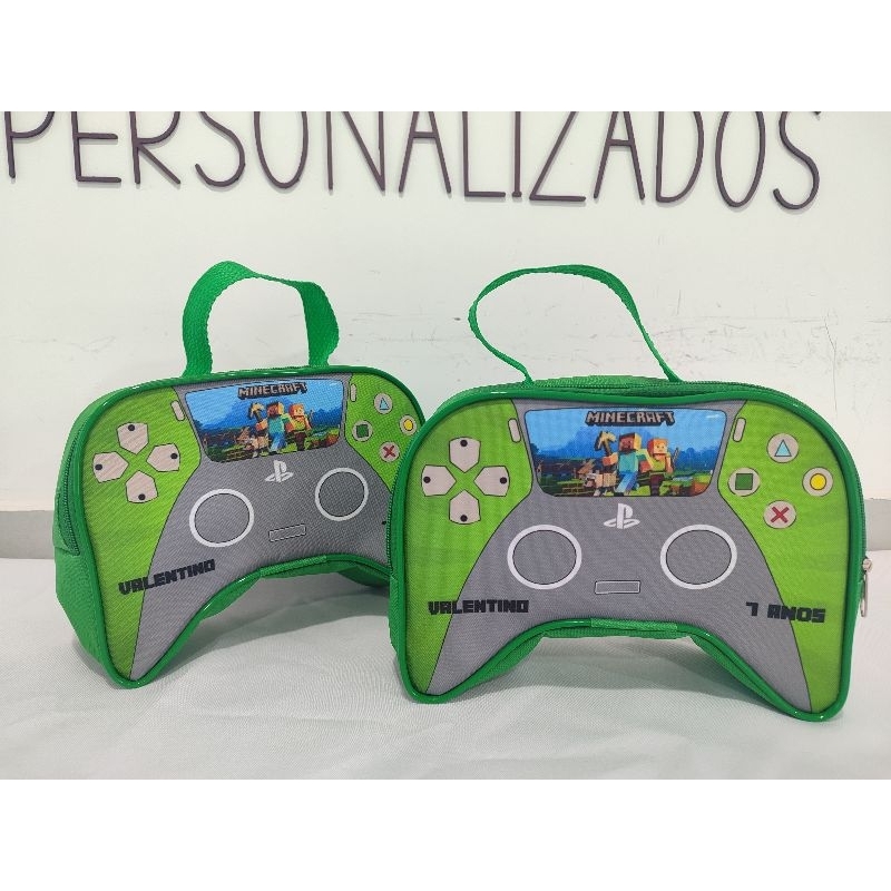 kits Maletas Controle de video game para festas de aniversário lancheira gamer Roblox minecraft free fire — imagem 2 de 2