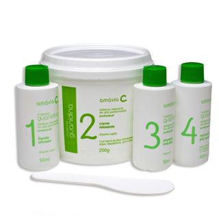 Kit Guanidina Amavia Make Liss Liso Alisamento Relaxamento em Oferta na Shopee