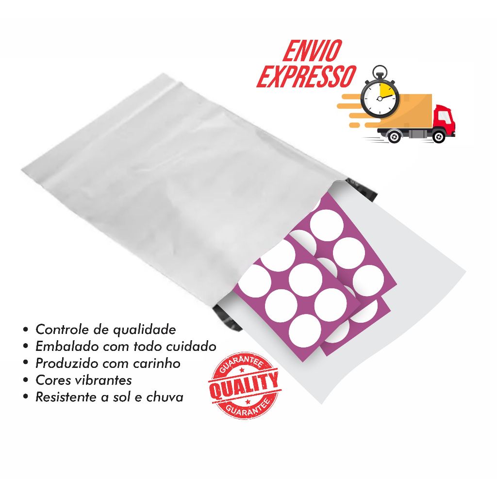 30 Adesivos Sonic 4x4xm Aprova D'agua — imagem 2 de 2