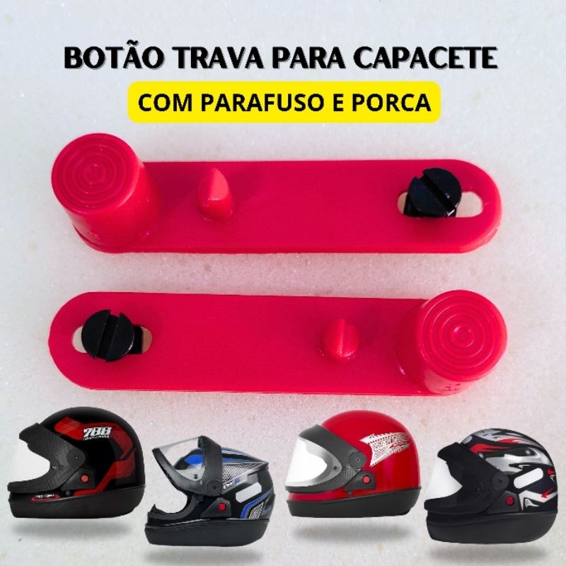 Botão trava para capacete San Marino Taurus, FW3, 788, Sport Moto, Pro Tork Automáticos