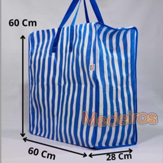 Sacola De Nylon, sacola fecho Gigante . Marca: Medeiros. 60 Cm X 60 Cm X 28 Cm em Oferta na Shopee