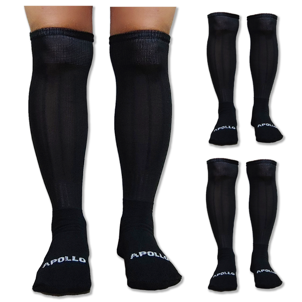 Kit 3 Conjunto Meião Futebol Jogo Treino Cor Preta Original Tamanho Infantil e Juvenil em Oferta na Shopee