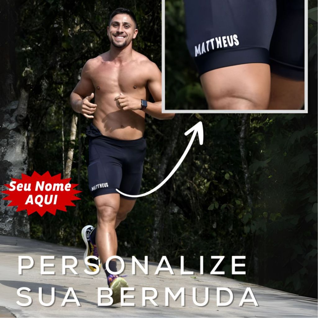 Bermuda de Compressão Masculina Personalizada: Conforto e Performance de Alta Qualidade