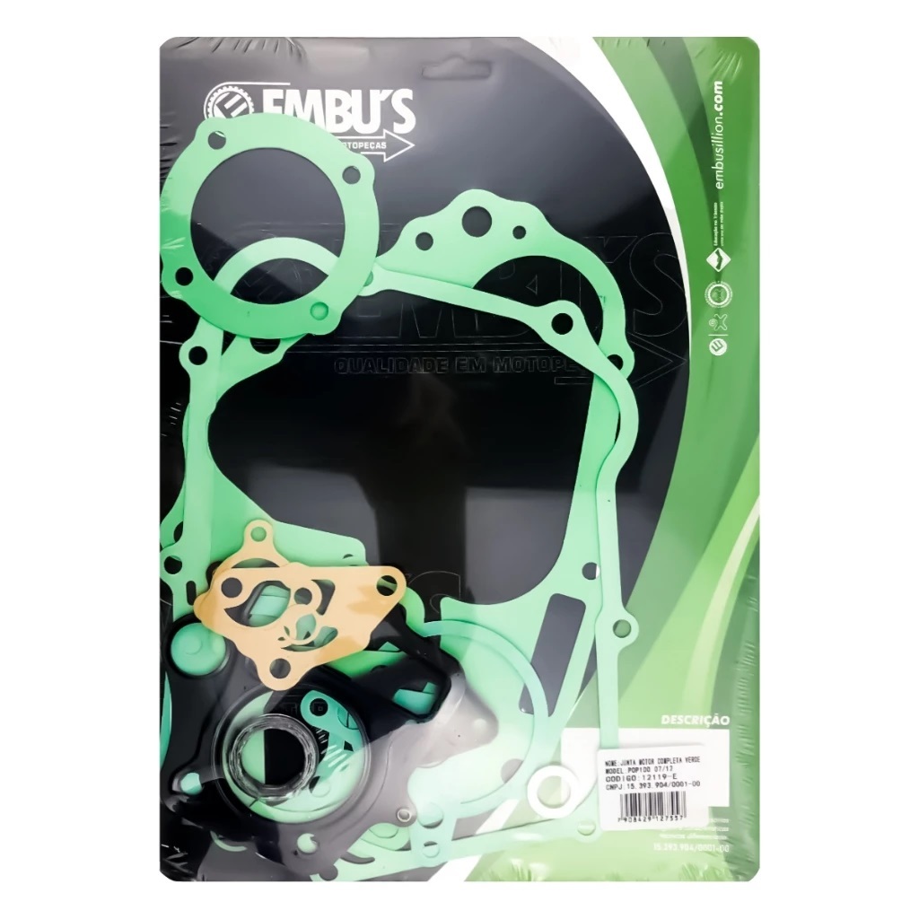 Jogo De Juntas Do Motor Honda POP 100 2007 A 2012. em Oferta na Shopee