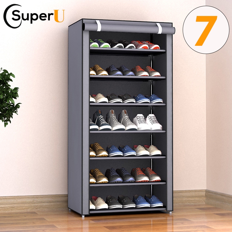 Sapateira com 7 Prateleiras para Organizar Sapatos Calçados Chinelos Roupas Objetos 24 Pares
