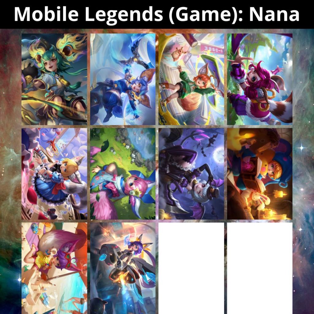 Placa Decorativa MDF (14x20cm ou 20x28cm) Mobile Legends: Bang Bang (Game): Nana - Quadro Parede & Decoração