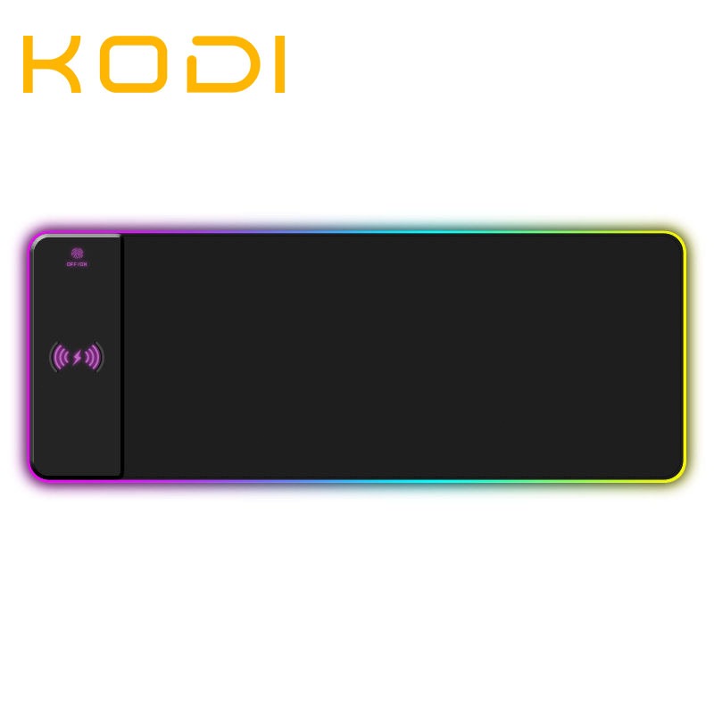 Mouse Pad Gamer Grande Speed Borda Led 7 Cores Rgb +15 W carregador sem fio -K3 em Oferta na Shopee
