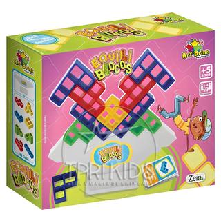 Torre Tetris Equilíbrio Blocos Brinquedo Infantil Educativo Tabuleiro Empilhar Coordenação Motora 5+