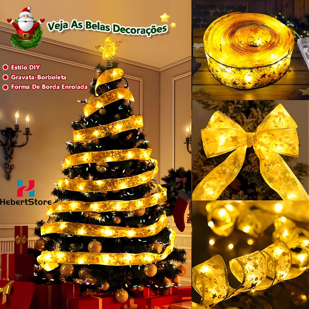 Árvore Fita De Natal Decoração 5M 10M Led Fita Decoração De Natal Luzes Natal Decoração Dasa Externo
