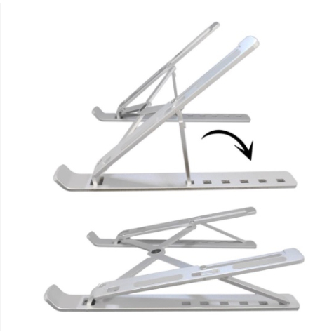 2 kits Suporte Apoio De Notebook Laptop Compacto Articulado Home Office / Suporte Notebook / Porta Notebook Preto