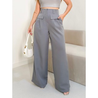 SM Calça Pantalona Alfaiataria Social L'envers Mode J 017
