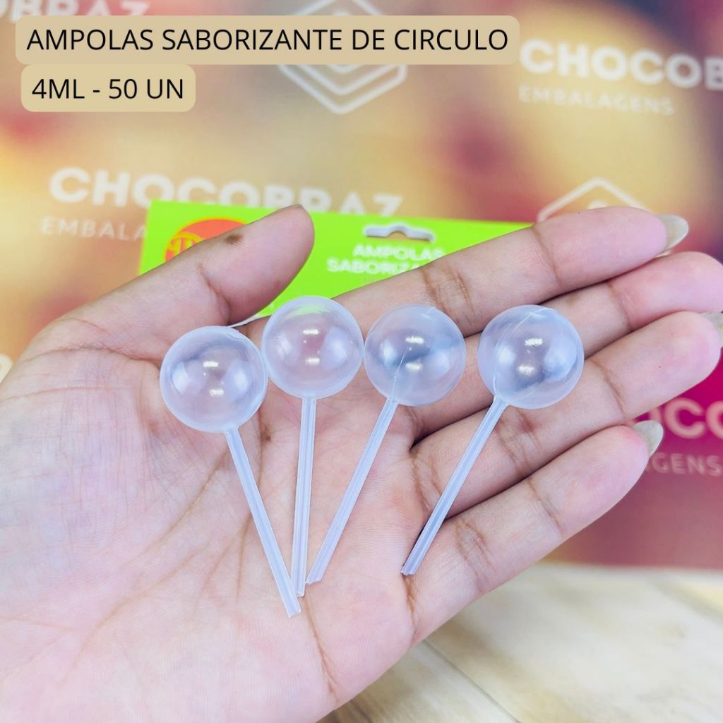 50~250 Ampolas saborizante circulo  4 ml para doces  (cod 06) em Oferta na Shopee