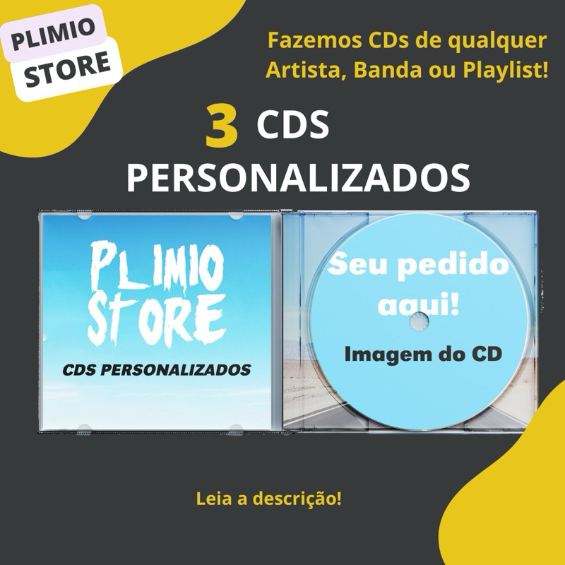 3 CDs Personalizados [Faça Seu Pedido!]