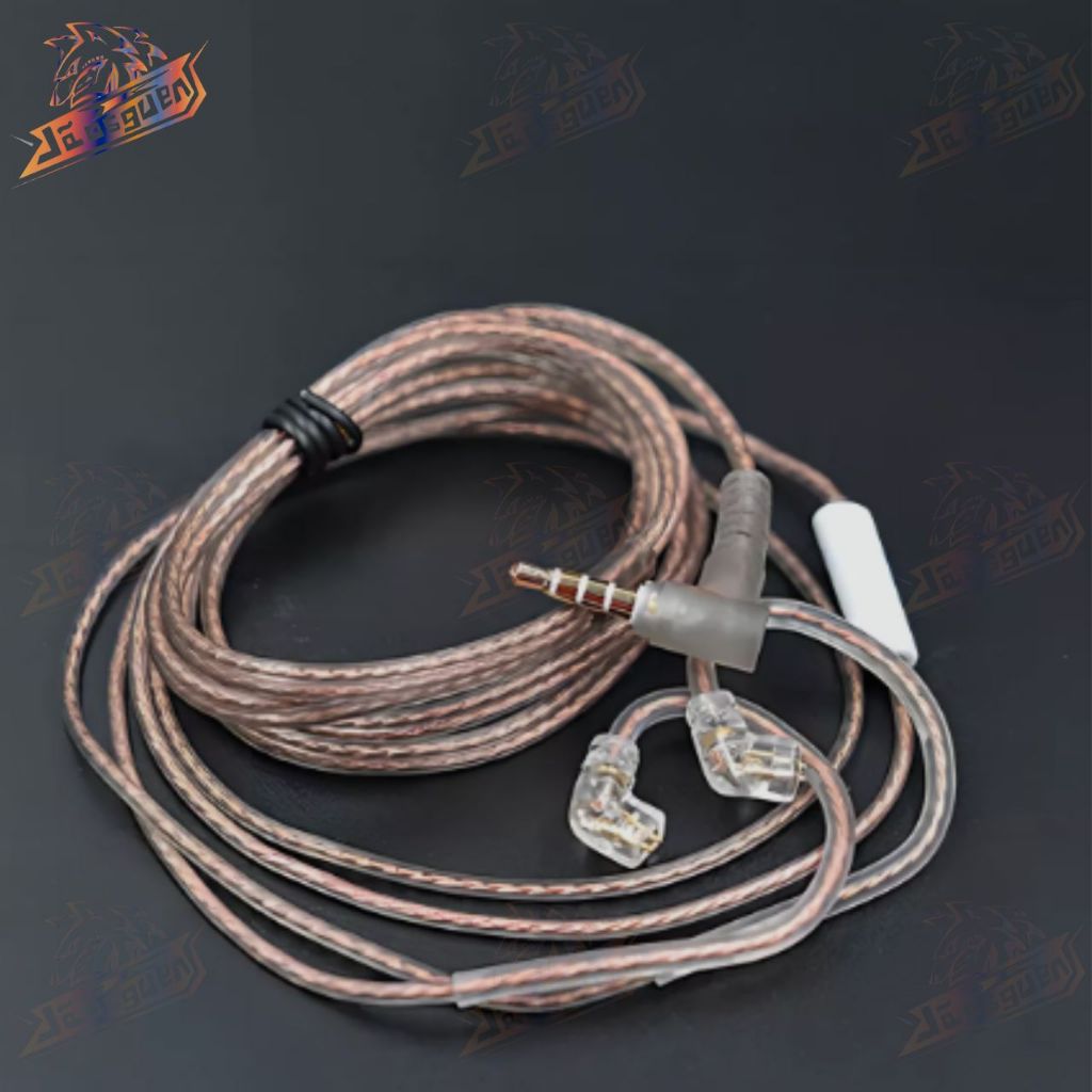 Cabo Kz Tipo C Com Microfone Para Zsn, Zsn Pro, Zs10pro Cor Marrom/transparenteCabo Kz Tipo C Com Microfone em Oferta na Shopee