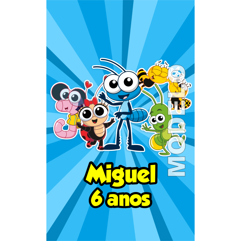 15 Adesivos Tubete Bob Zoom - Tag - Etiqueta Personalizada