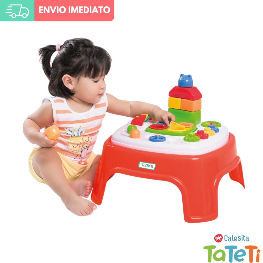 Mesa de Atividades Infantil Educativa Mesinha Didática Pedagógica Mesinha Encantada Calesita Tateti