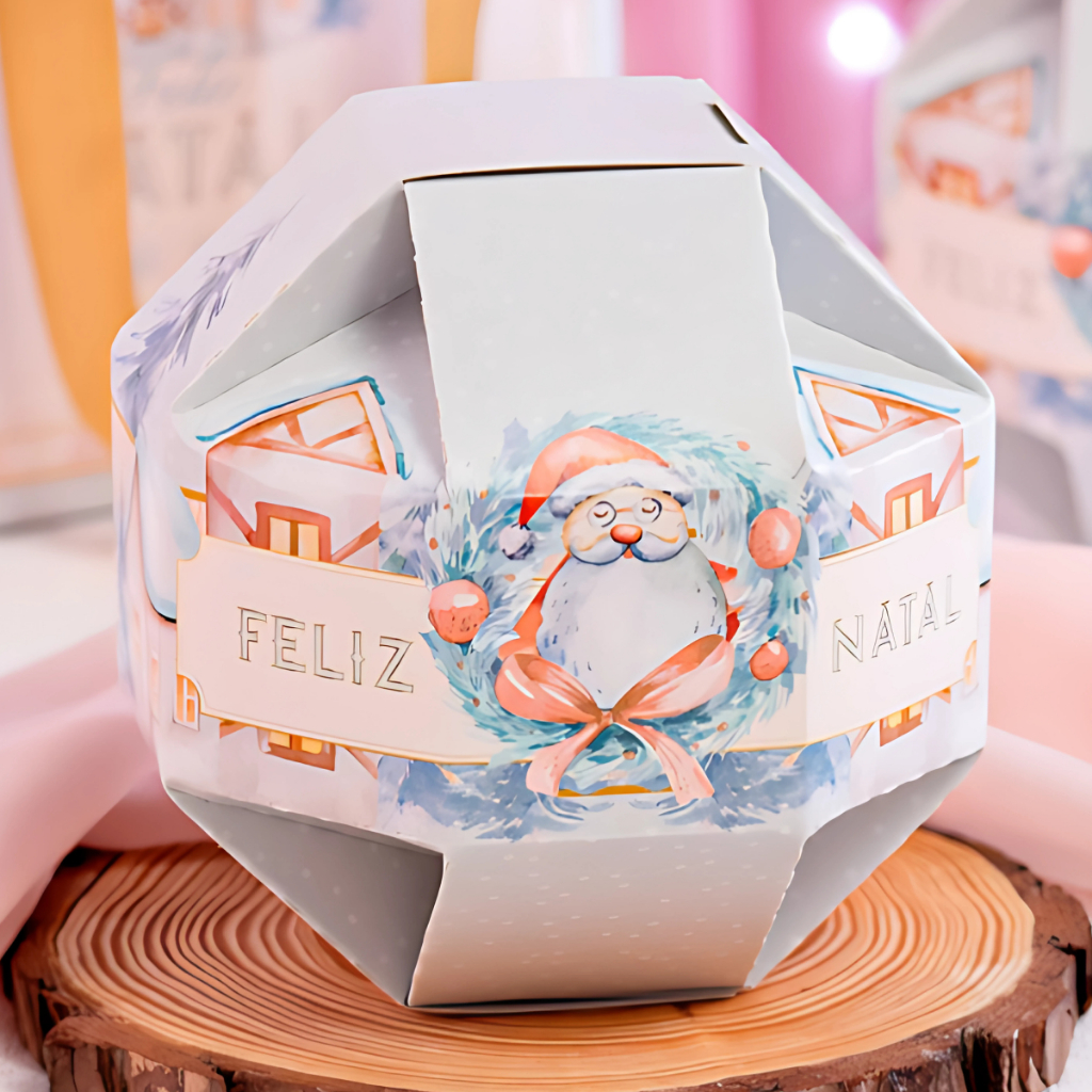 40 Embalagem Lembrancinha Bolinha Esperança 3540 (JANGO NATAL 2024) OUTLET NATAL