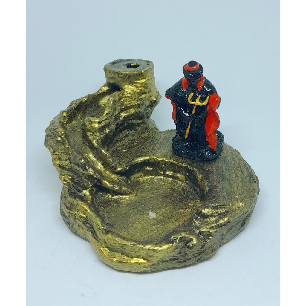 Imagem Exú/Incensário/porta incenso/cascata/candomble/umbanda