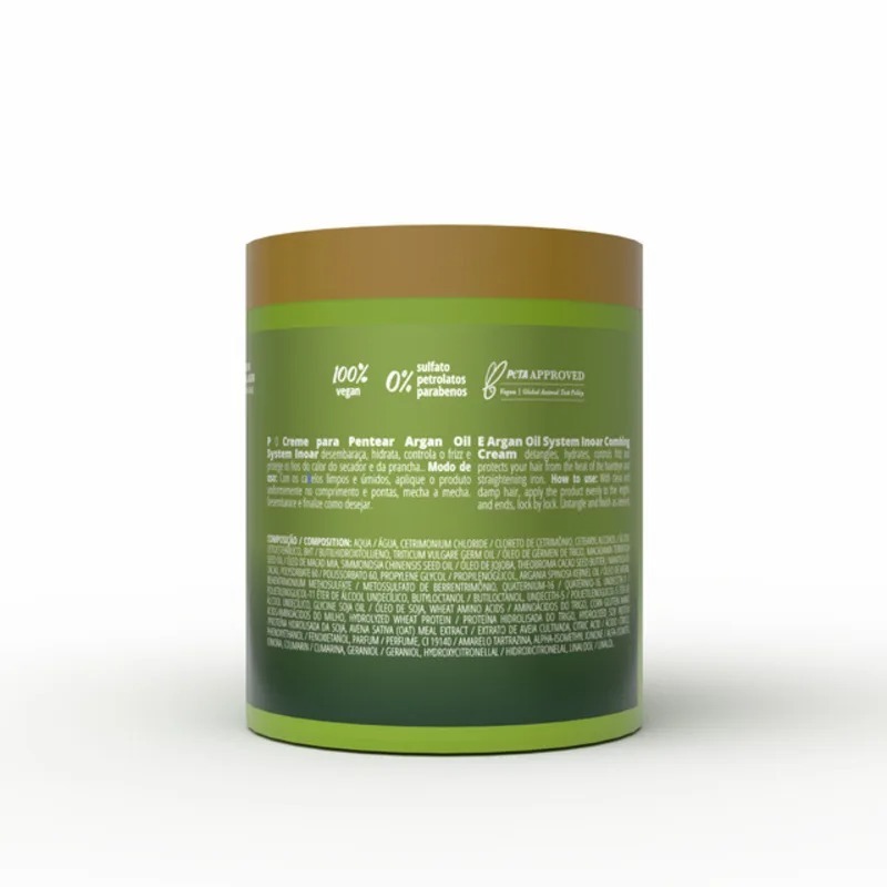 Detalhes do Inoar Argan Oil Creme de Pentear 500g