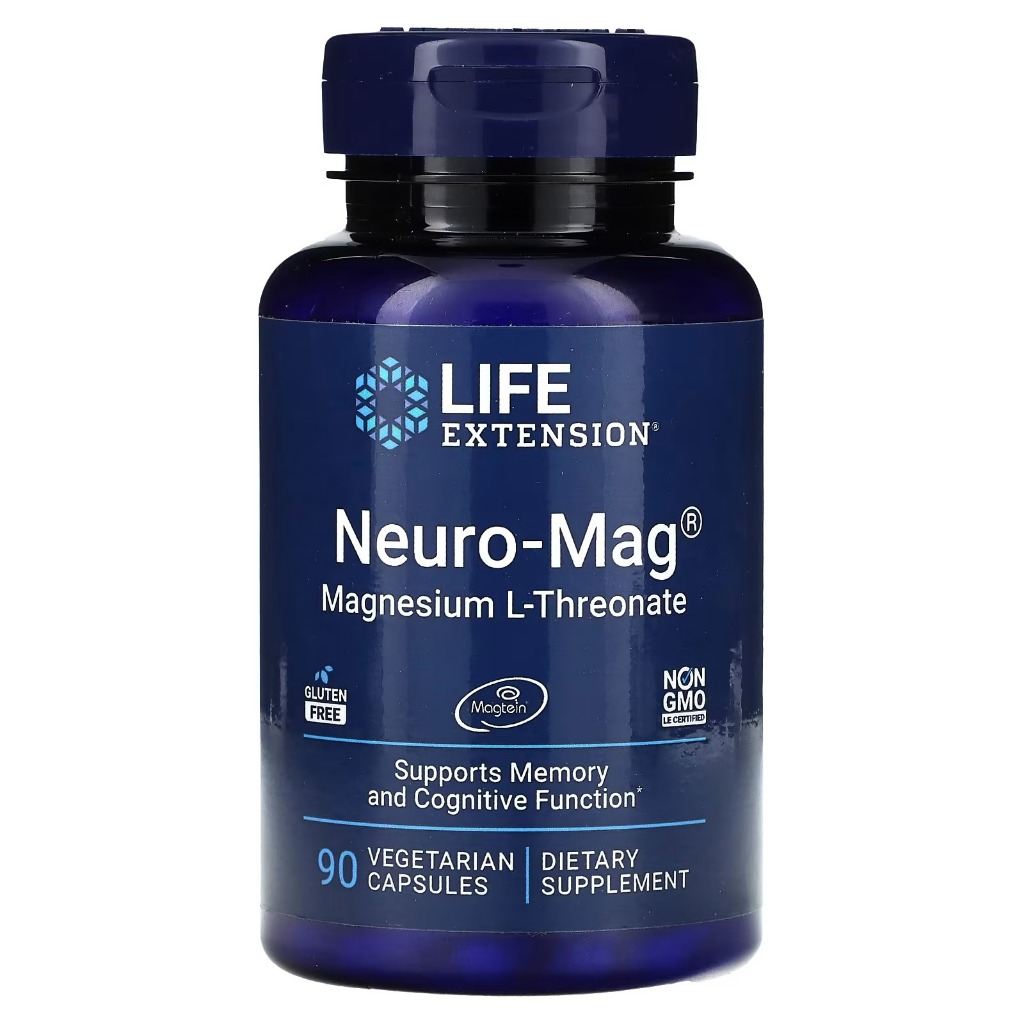 Neuro-mag Magnesio L-treonato 90 Cápsulas - Life Extension Eua