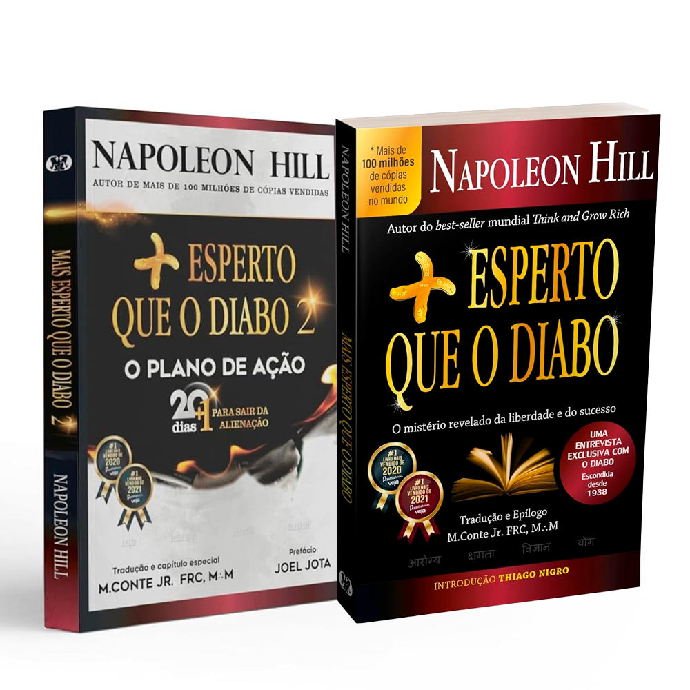 KIT 2 LIVROS MAIS ESPERTO QUE O DIABO Caixas e coleções – 8 novembro 2024 em Oferta na Shopee