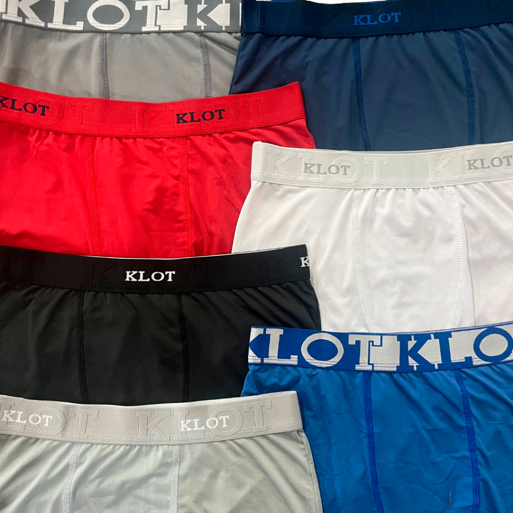 KIT 12 CUECAS BOXER LISA MICROFIBRA ADULTO - KLOT - CUECA BOX