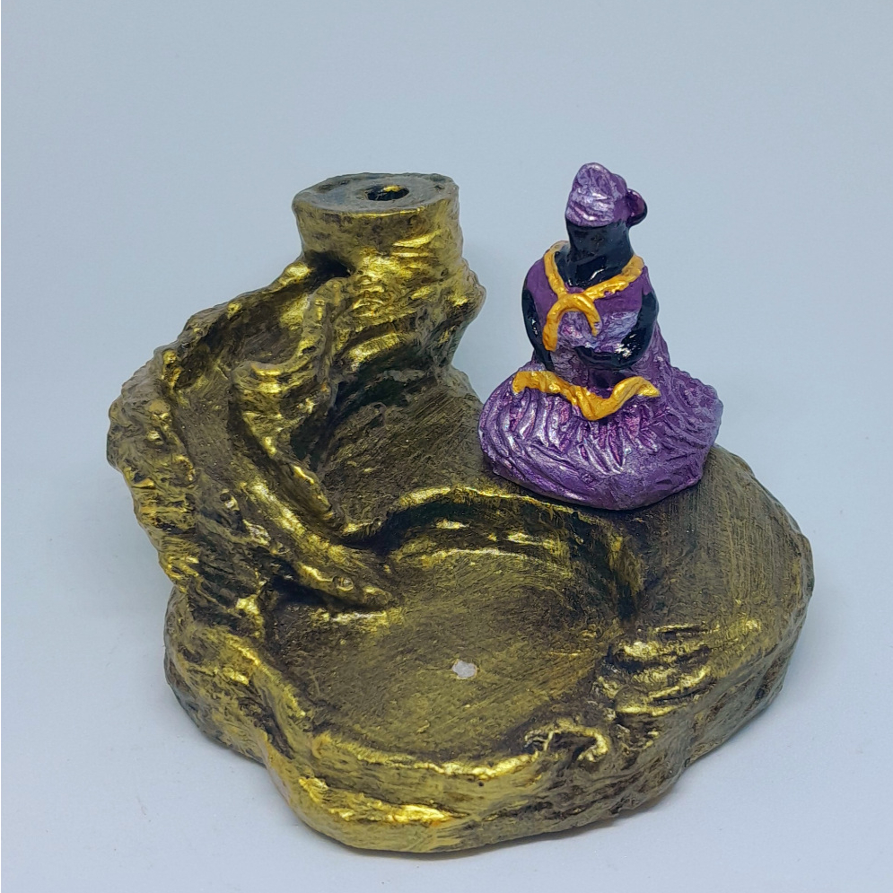 Imagem Nanã/Incensário/porta incenso/cascata/candomble/umbanda